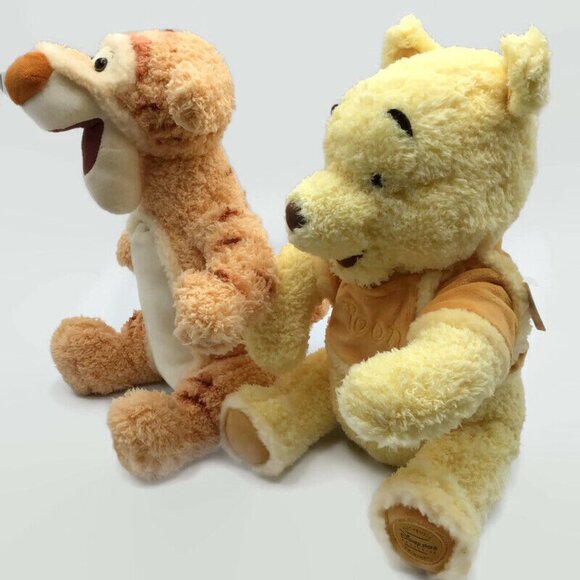 Disney Store Exclusive Winnie the Pooh & Tigger Cozy Plush Authentic w/ Tags - Picture 3 of 12